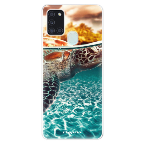 Odolné silikonové pouzdro iSaprio - Turtle 01 - Samsung Galaxy A21s