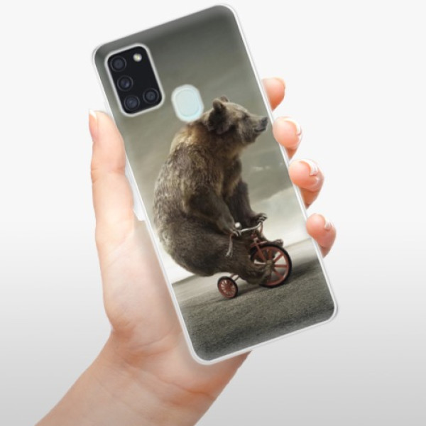 Silikonové pouzdro iSaprio - Samsung Galaxy A21s - Bear 01
