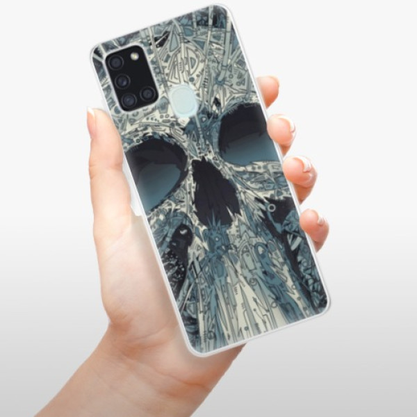Silikonové pouzdro iSaprio - Samsung Galaxy A21s - Abstract Skull