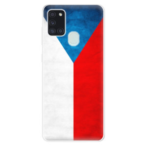 Silikonové pouzdro iSaprio - Samsung Galaxy A21s - Czech Flag