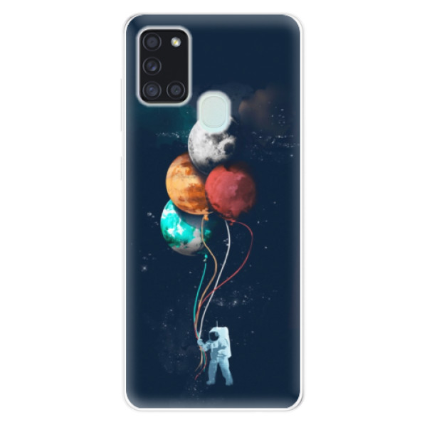 Odolné silikonové pouzdro iSaprio - Balloons 02 - Samsung Galaxy A21s
