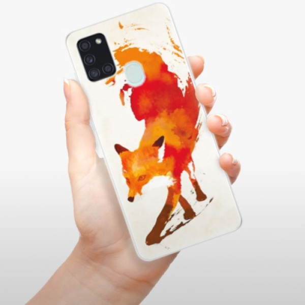 Silikonové pouzdro iSaprio - Samsung Galaxy A21s - Fast Fox