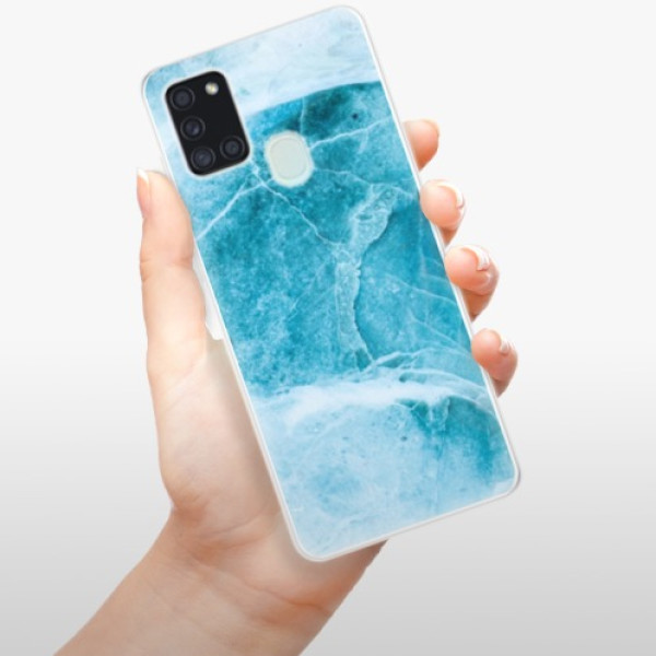 Silikonové pouzdro iSaprio - Samsung Galaxy A21s - Blue Marble