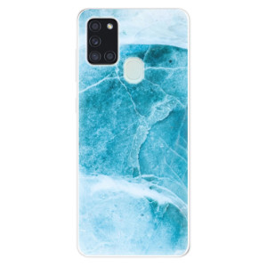 Silikonové pouzdro iSaprio - Samsung Galaxy A21s - Blue Marble