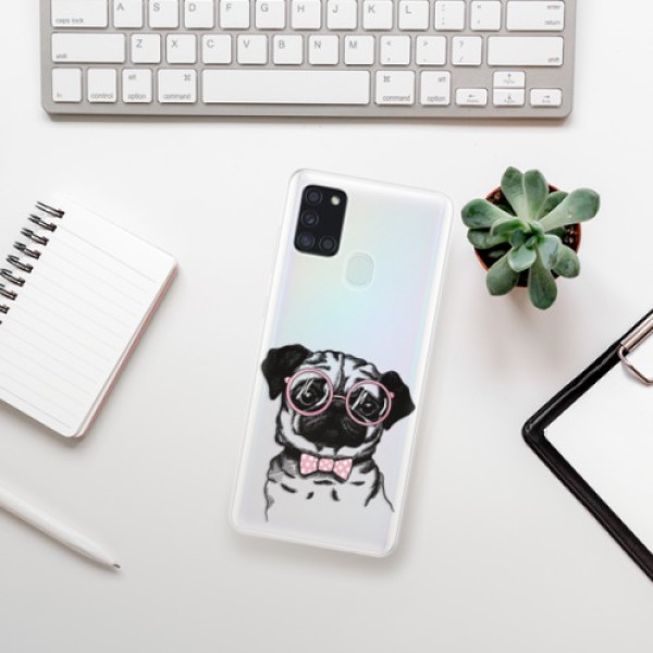 Silikonové pouzdro iSaprio - Samsung Galaxy A21s - The Pug
