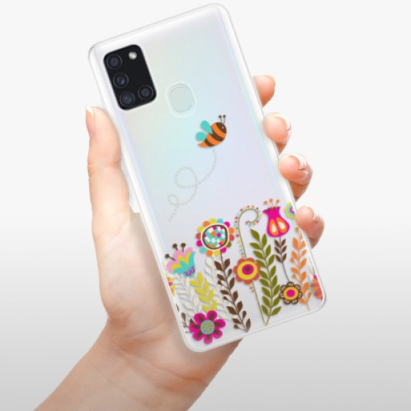 Silikonové pouzdro iSaprio - Samsung Galaxy A21s - Bee 01