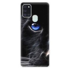 Silikonové pouzdro iSaprio - Samsung Galaxy A21s - Black Puma