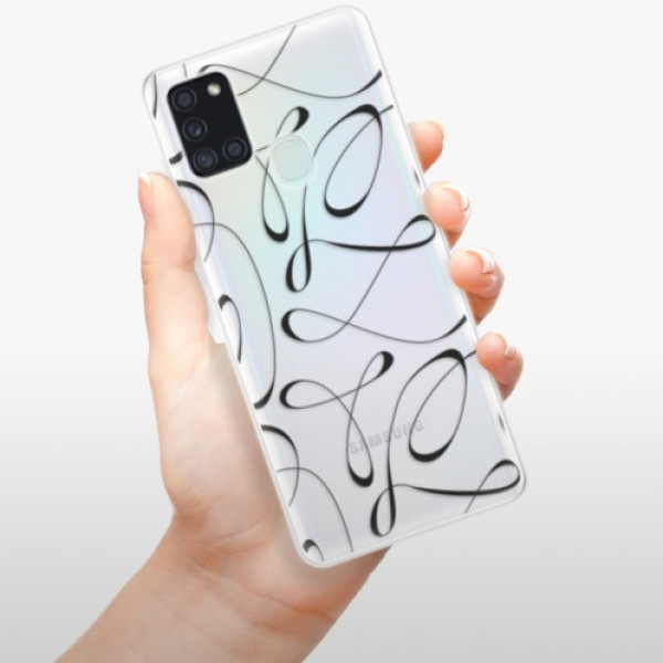 Silikonové pouzdro iSaprio - Samsung Galaxy A21s - Fancy black