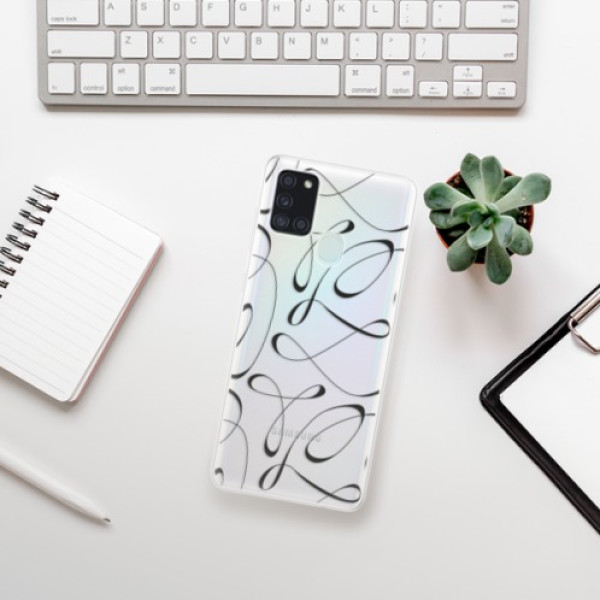 Silikonové pouzdro iSaprio - Samsung Galaxy A21s - Fancy black