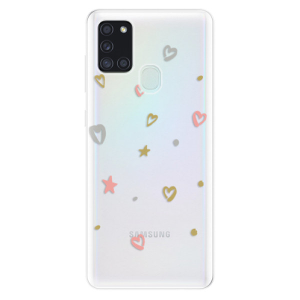 Odolné silikonové pouzdro iSaprio - Lovely Pattern na mobil Samsung Galaxy A21s (Odolný silikonový kryt, obal, pouzdro iSaprio s motivem Lovely Pattern na mobilní telefon Samsung Galaxy A21s)