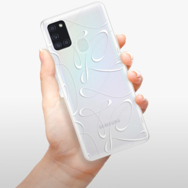 Silikonové pouzdro iSaprio - Samsung Galaxy A21s - Fancy white