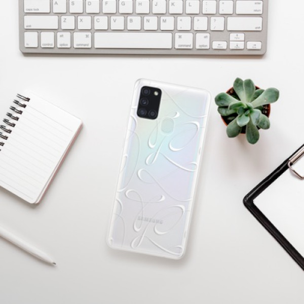 Silikonové pouzdro iSaprio - Samsung Galaxy A21s - Fancy white