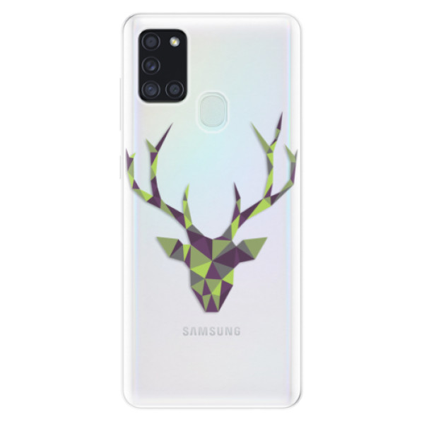 Odolné silikonové pouzdro iSaprio - Deer Green - Samsung Galaxy A21s