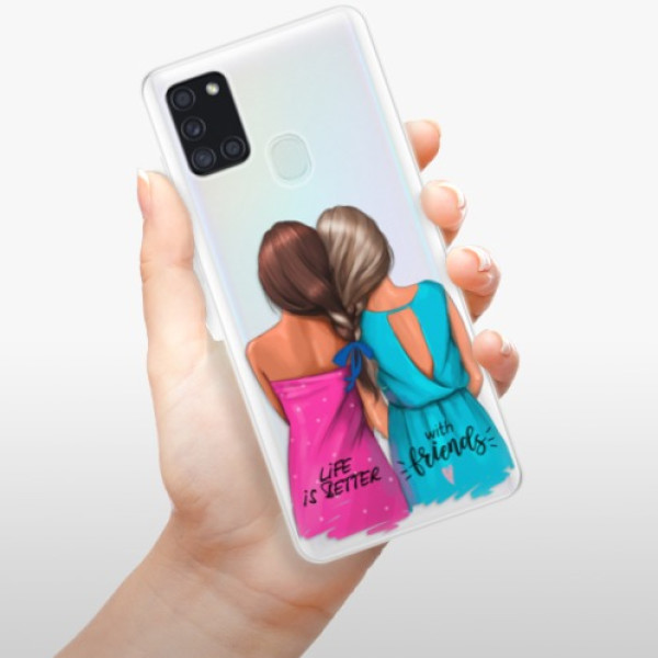 Silikonové pouzdro iSaprio - Samsung Galaxy A21s - Best Friends