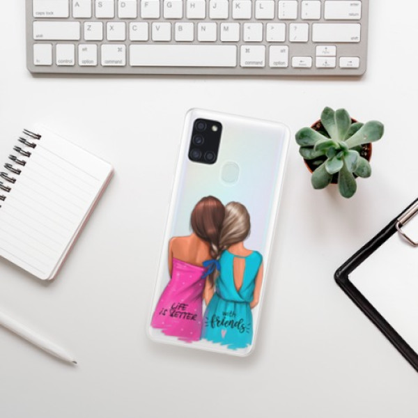 Silikonové pouzdro iSaprio - Samsung Galaxy A21s - Best Friends
