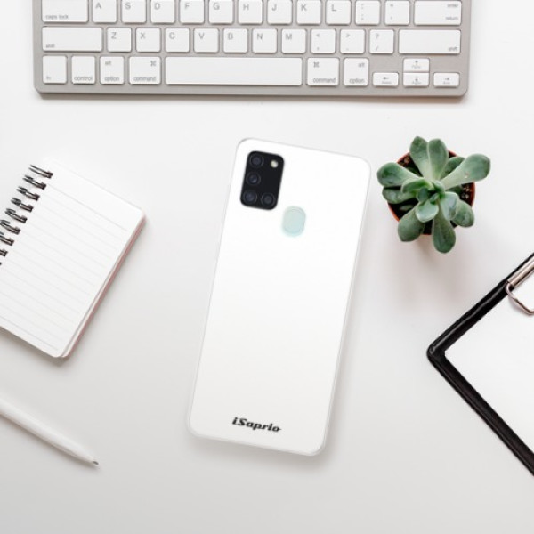 Silikonové pouzdro iSaprio - Samsung Galaxy A21s - 4Pure bílé