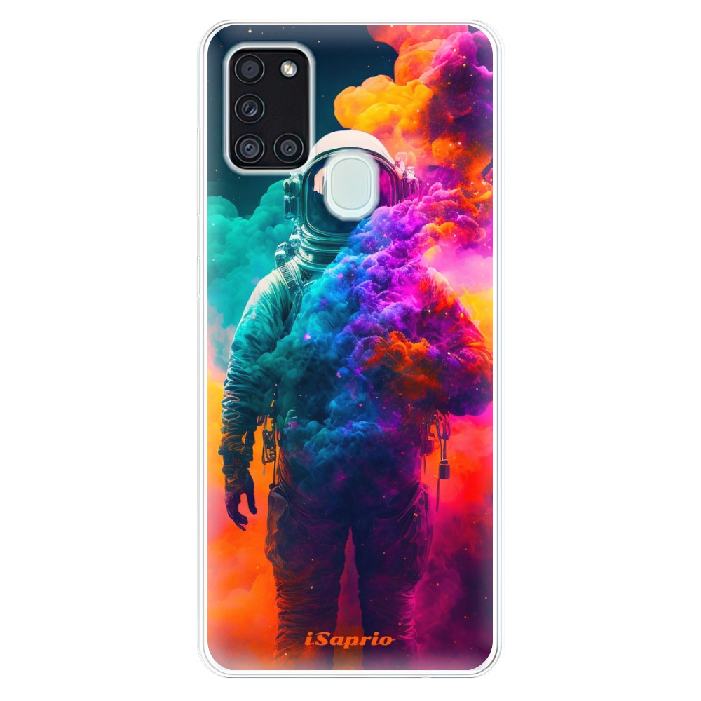 Odolné silikonové pouzdro iSaprio - Astronaut in Colors - Samsung Galaxy A21s