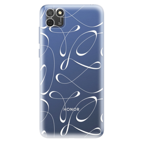 Odolné silikonové pouzdro iSaprio - Fancy - white - Honor 9S