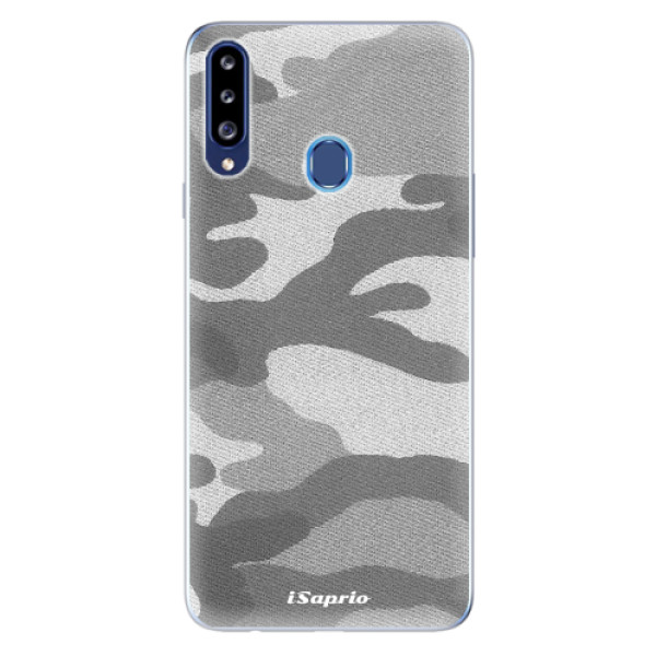Odolné silikonové pouzdro iSaprio - Gray Camuflage 02 - Samsung Galaxy A20s