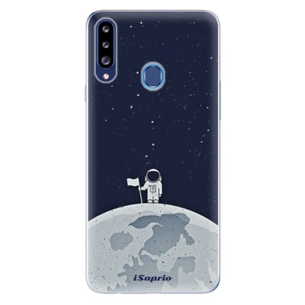 Odolné silikonové pouzdro iSaprio - On The Moon 10 na mobil Samsung Galaxy A20s (Odolný silikonový kryt, obal, pouzdro iSaprio - On The Moon 10 na mobilní telefon Samsung Galaxy A20s)