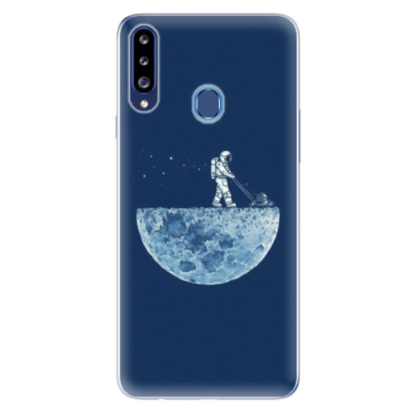 Odolné silikonové pouzdro iSaprio - Moon 01 - Samsung Galaxy A20s