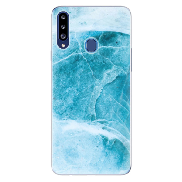 Odolné silikonové pouzdro iSaprio - Blue Marble - Samsung Galaxy A20s