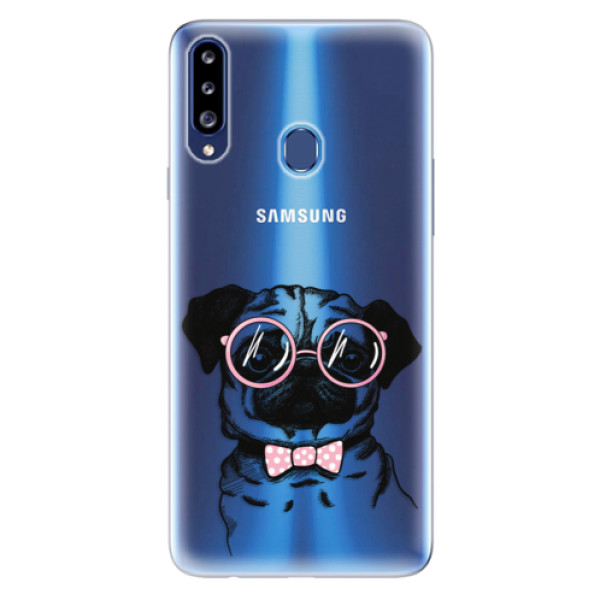 Odolné silikonové pouzdro iSaprio - The Pug - Samsung Galaxy A20s
