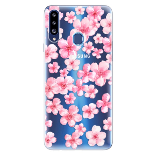 Odolné silikonové pouzdro iSaprio - Flower Pattern 05 na mobil Samsung Galaxy A20s (Odolný silikonový kryt, obal, pouzdro iSaprio - Flower Pattern 05 na mobilní telefon Samsung Galaxy A20s)