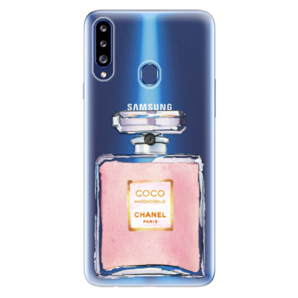 Odolné silikonové pouzdro iSaprio - Chanel Rose - Samsung Galaxy A20s
