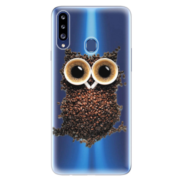 Odolné silikonové pouzdro iSaprio - Owl And Coffee - Samsung Galaxy A20s