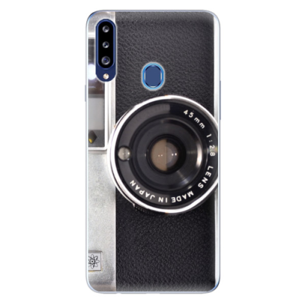 Odolné silikonové pouzdro iSaprio - Vintage Camera 01 - Samsung Galaxy A20s