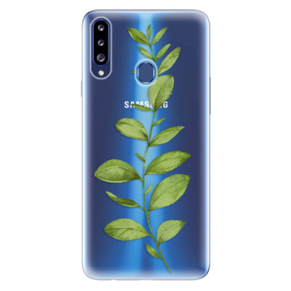 Odolné silikonové pouzdro iSaprio - Green Plant 01 - Samsung Galaxy A20s