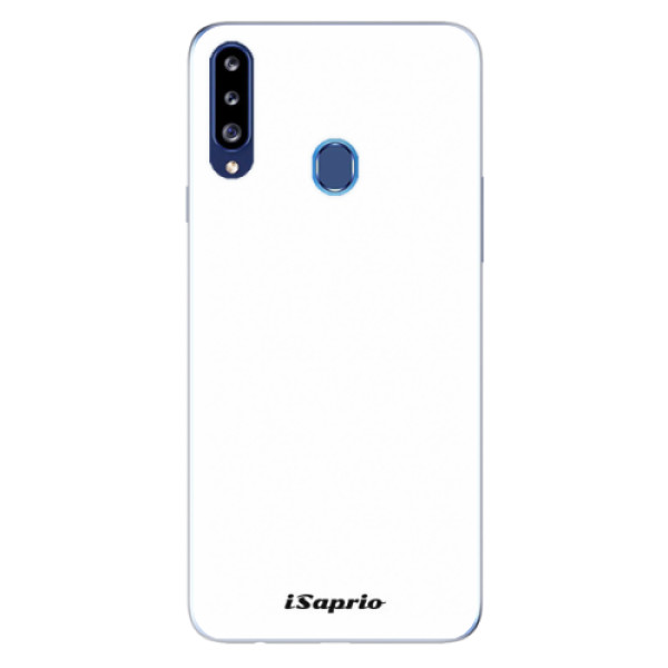 Odolné silikonové pouzdro iSaprio - 4Pure - bílé na mobil Samsung Galaxy A20s (Odolný silikonový kryt, obal, pouzdro iSaprio - 4Pure - bílé na mobilní telefon Samsung Galaxy A20s)