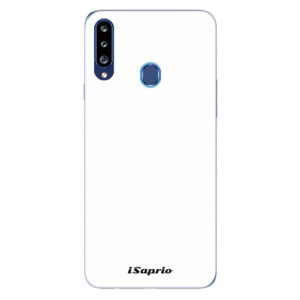 Odolné silikonové pouzdro iSaprio - 4Pure - bílé na mobil Samsung Galaxy A20s - výprodej