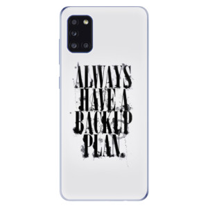 Odolné silikonové pouzdro iSaprio - Backup Plan na mobil Samsung Galaxy A31
