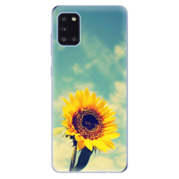 Odolné silikonové pouzdro iSaprio - Sunflower 01 na mobil Samsung Galaxy A31 (Odolný silikonový kryt, obal, pouzdro iSaprio - Sunflower 01 na mobilní telefon Samsung Galaxy A31)