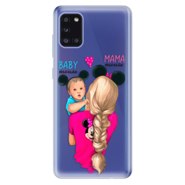 Odolné silikonové pouzdro iSaprio - Mama Mouse Blonde and Boy - Samsung Galaxy A31