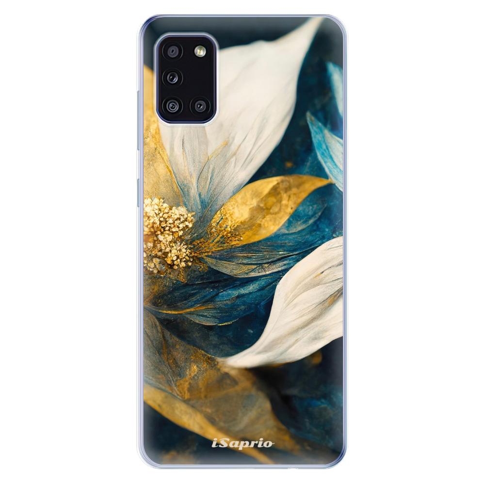 Odolné silikonové pouzdro iSaprio - Gold Petals - Samsung Galaxy A31