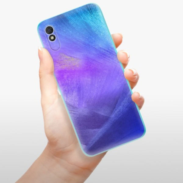 Silikonové pouzdro iSaprio - Xiaomi Redmi 9A / Xiaomi Redmi 9AT - Purple Feathers