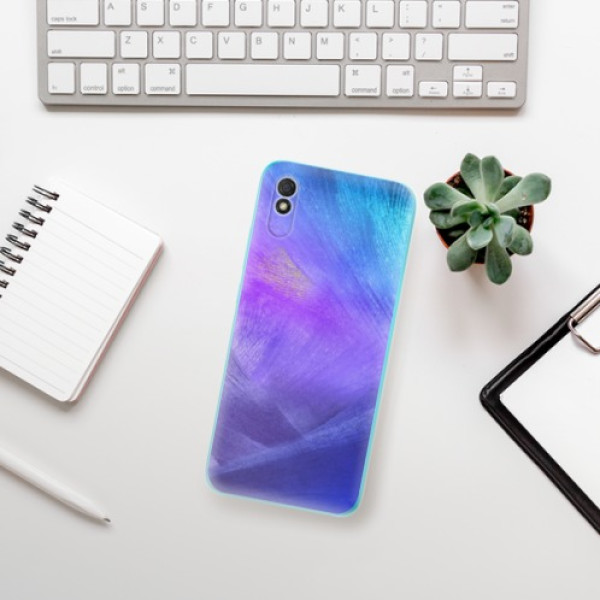 Silikonové pouzdro iSaprio - Xiaomi Redmi 9A / Xiaomi Redmi 9AT - Purple Feathers