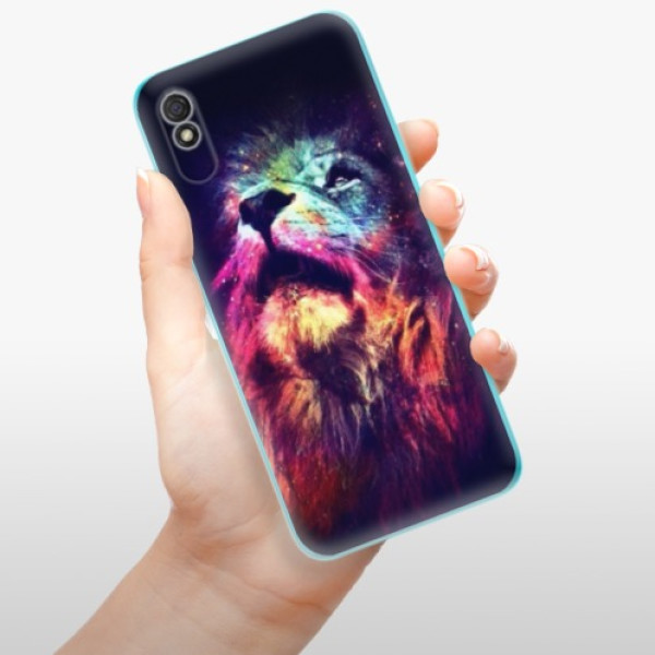 Silikonové pouzdro iSaprio - Xiaomi Redmi 9A / Xiaomi Redmi 9AT - Lion in Colors