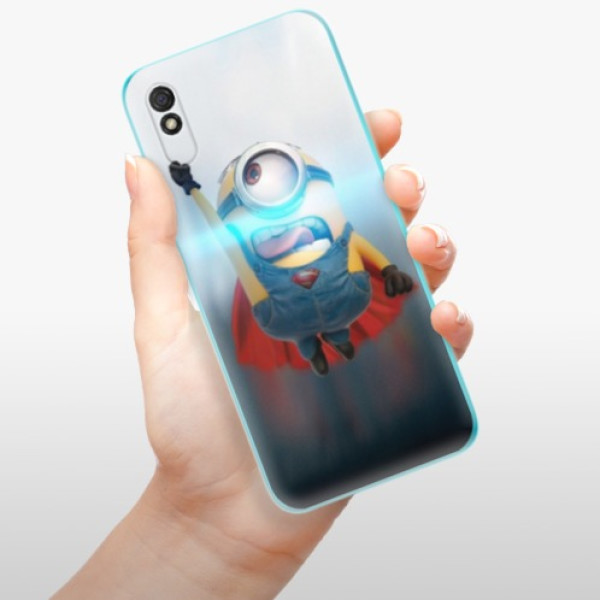Silikonové pouzdro iSaprio - Xiaomi Redmi 9A / Xiaomi Redmi 9AT - Mimons Superman 02