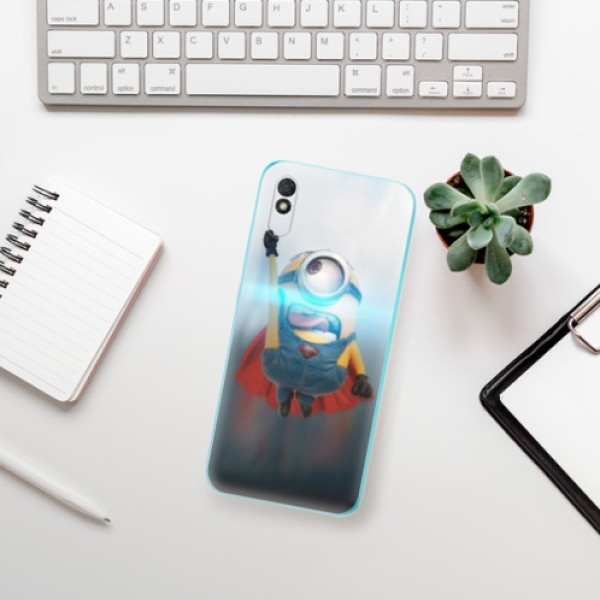 Silikonové pouzdro iSaprio - Xiaomi Redmi 9A / Xiaomi Redmi 9AT - Mimons Superman 02