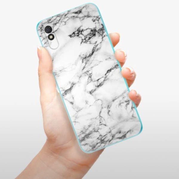 Silikonové pouzdro iSaprio - Xiaomi Redmi 9A / Xiaomi Redmi 9AT - White Marble 01