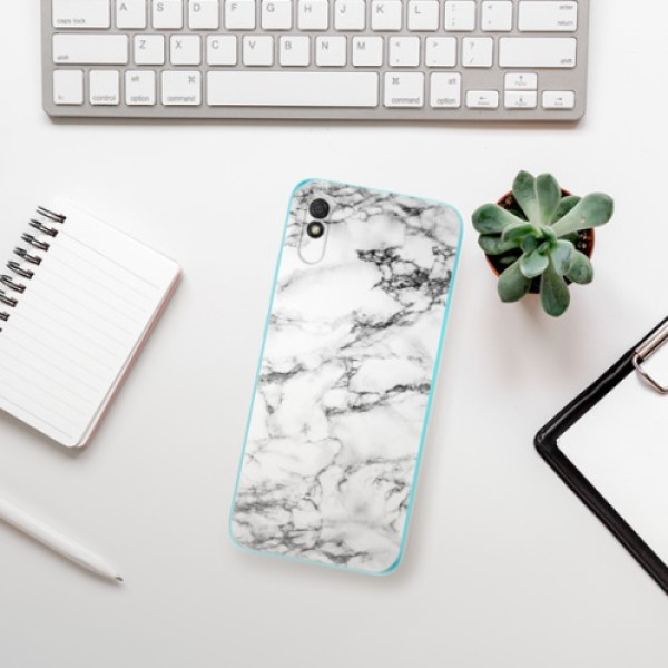 Silikonové pouzdro iSaprio - Xiaomi Redmi 9A / Xiaomi Redmi 9AT - White Marble 01