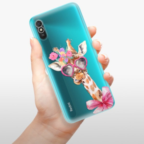 Silikonové pouzdro iSaprio - Xiaomi Redmi 9A / Xiaomi Redmi 9AT - Lady Giraffe