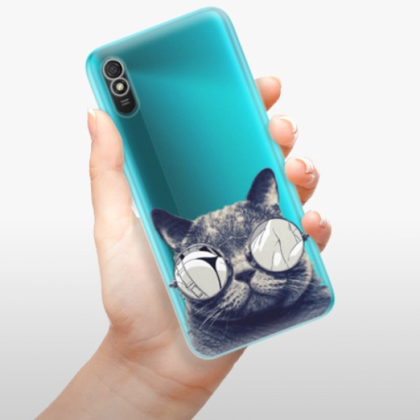 Silikonové pouzdro iSaprio - Xiaomi Redmi 9A / Xiaomi Redmi 9AT - Crazy Cat 01