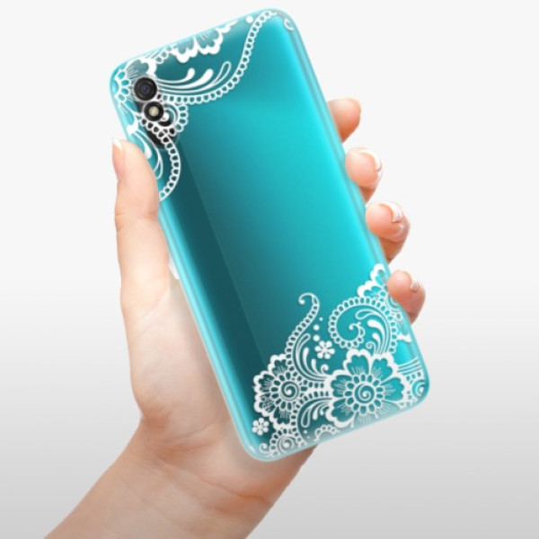 Silikonové pouzdro iSaprio - Xiaomi Redmi 9A / Xiaomi Redmi 9AT - White Lace 02