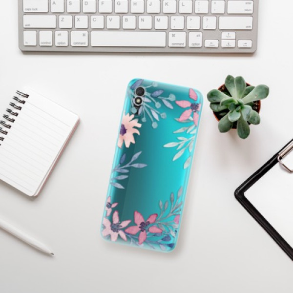 Silikonové pouzdro iSaprio - Xiaomi Redmi 9A / Xiaomi Redmi 9AT - Leaves and Flowers