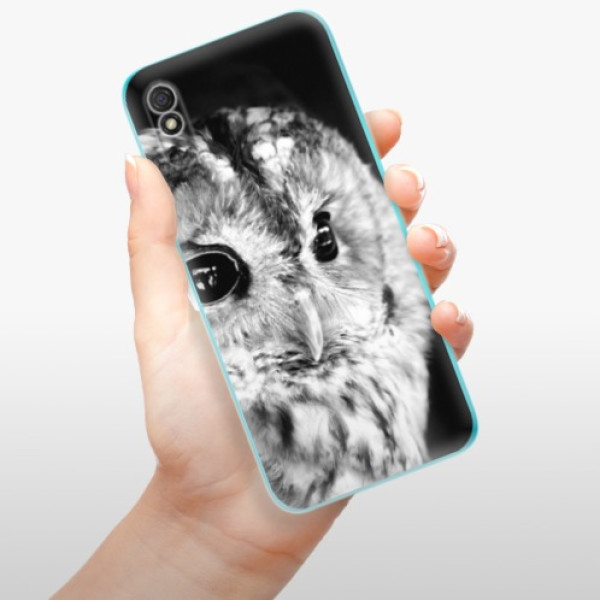 Silikonové pouzdro iSaprio - Xiaomi Redmi 9A / Xiaomi Redmi 9AT - BW Owl